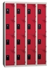 Cloakroom Multicase 4 squares superimposed 4 columns width 300mm