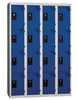 Cloakroom Multicase 4 squares superimposed 4 columns width 300mm