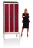 Cloakroom metal industry clean 3 columns