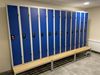 Cloakroom metal industry clean 3 columns