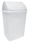 Sanitary clamshell bin