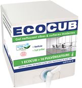 Ecocub glass and surface cleaner Ecocert 10 L