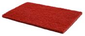 Red abrasive pad