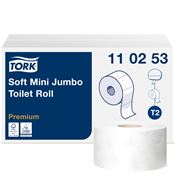 Tork mini jumbo toilet paper embossed soft 170 m package 12