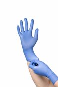 Powder-free blue nitrile glove