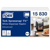 Tork n14 white tangled disposable napkins package 4320