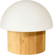 Brother bamboo LED candle holder