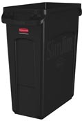 Collector Rubbermaid Slim Jim Black 60 liters