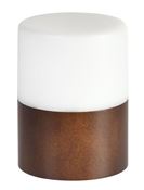 Bright walnut LED candle holder