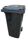 240L grey 2-wheeled rubbish container