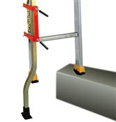 Adjustable foot ladder to scale