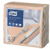 Tork salmon paper napkin 39x39 3 ply package of 1200