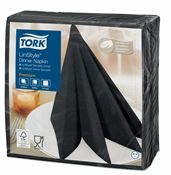 Tork Linstyle black dinner napkins, set of 700