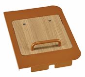 Brown lid for biowaste bin (right side) + bucket