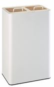 Venus Signature Matte White Recycling Bin 2x40L