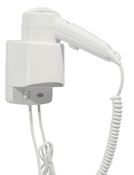 Hotel hair dryer on stand
