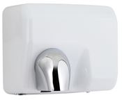 White automatic electric hand dryer