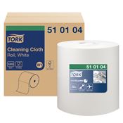 Nonwoven cloth Tork Premium 510 white cloths coil 1000