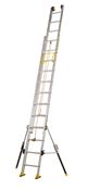 Sliding ladder Centaur 2 planes rope 8.00 m stabilizer