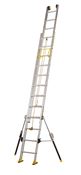 Centaure sliding ladder 2 sections with rope 10.25m stabilizers