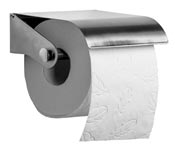 Brushed stainless steel toilet paper dispenser axos
