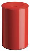 Rossignol red 90L fireproof trash can