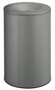 Rossignol gray 90L fireproof trash can