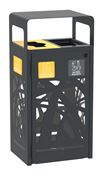 Cybel 2x60L anthracite recycling bin 