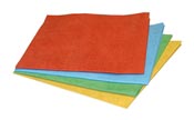 Yellow non-woven microfibre cloth packet of 5