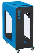 90L wheeled recycling bin (Vigipirate-rated) for paper recycling (cubatri)