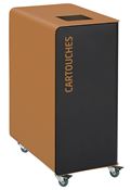 90L wheeled recycling bin with Cubatri cartridges