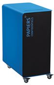 90L wheeled recycling bin for confidential papers (cubatri)