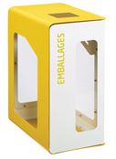 90L Cubatri white recycling bin (Vigipirate security alert)