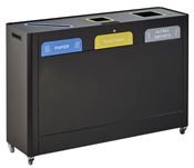 Recycling bin Rossignol 3x60 L yellow and blue