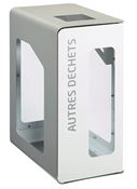 90L Cubatri white recycling bin (Vigipirate security alert) for other waste