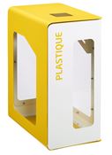 90L plastic Cubatri white recycling bin (Vigipirate security alert)