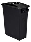 Selective waste bin 65L black