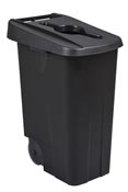 Recycling bin 85L black