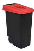 Recycling bin 85L red