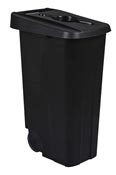 Selective waste bin 110L black