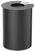 Outdoor trash can ask 60L gray manganese Rossignol