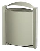 Trash external wall 40 L Rossignol gray cement