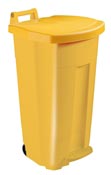 Kitchen bin Rossignol 90 liters yellow HACCP