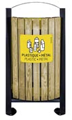 Trash bin Rossignol wood 2 flow metal plastic