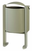 Outdoor ashtray bin foot 40 L Rossignol gray cement