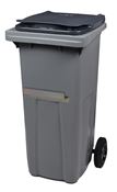 2 wheel waste container 120 liters ventral gray