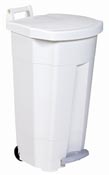 Kitchen bin Rossignol Haccp lid 90 liters white