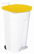 Kitchen sorting bin 90 L yellow lid