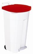 Kitchen sorting bin 90 L red lid