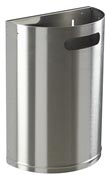 Stainless steel Rossignol wall trash can 20 L